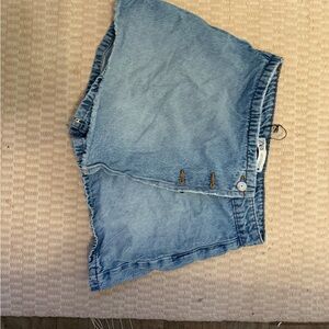 Zara Sky Blue Denim Shorts